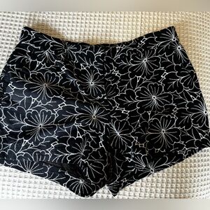 LOFT Black and White Floral Fabric